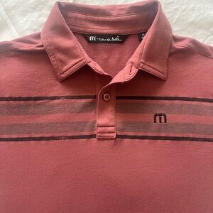 Travis Mathew Kids Polo Shirt in Deep Red